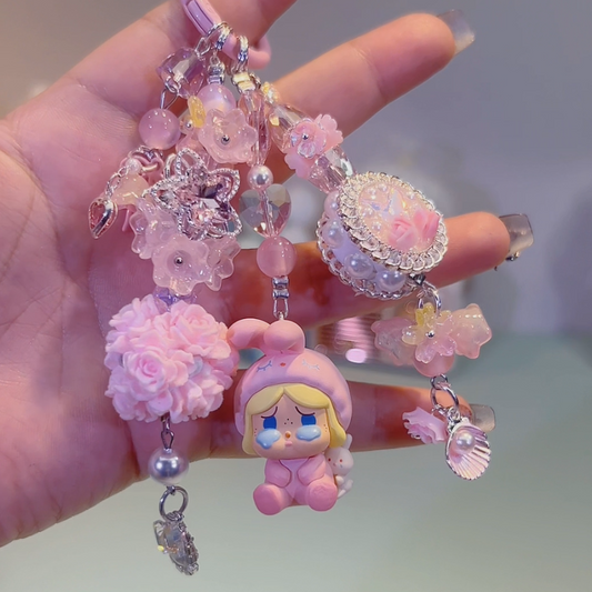 Crybaby Pink Bunny DIY Key & Phone & Bag Charms