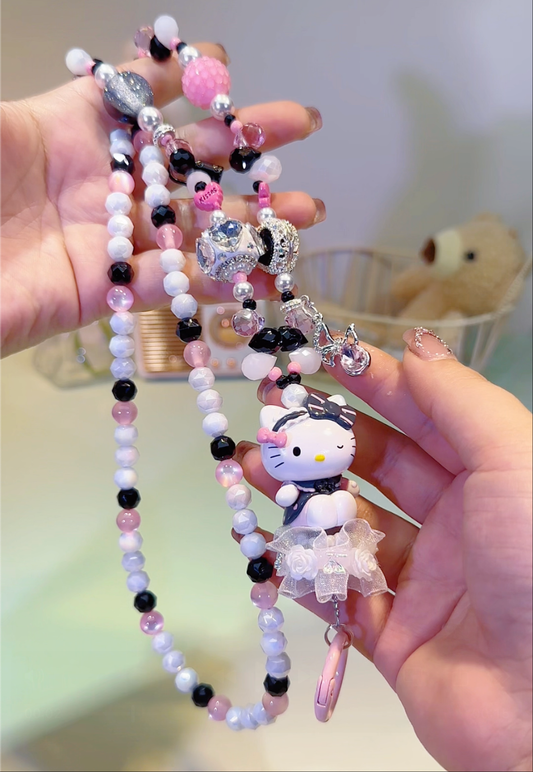 HelloKitty Wink Eyes Lanyard DIY Key & Phone & Bag Charms