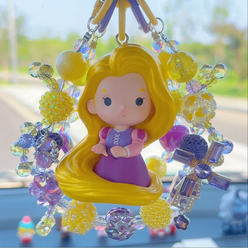 Disney Princess Rapunzel DIY Bag and Car charms