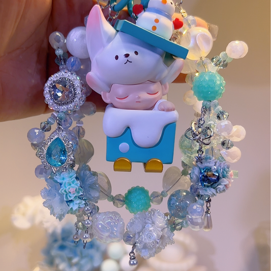 Dimoo Snow Fox DIY Bag and Car Charms