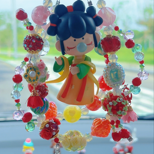 Nanci Playing the Fish Lamp DIY Bag and Car Charms
