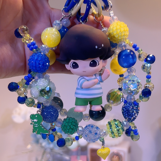 Dimoo Frisbee Player DIY Bag and Car Charms
