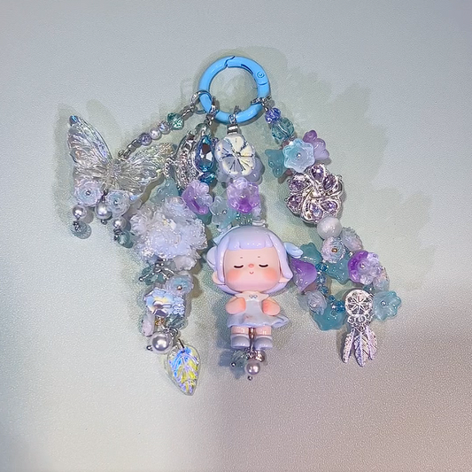 Dujiya ZhuoZhuoQiHua Key chain DIY Key & Phone & Bag Charms