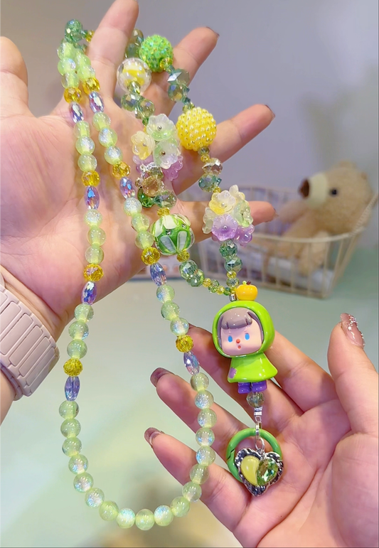 Fujiya Green Fruit Lanyard DIY Key & Phone & Bag Charms