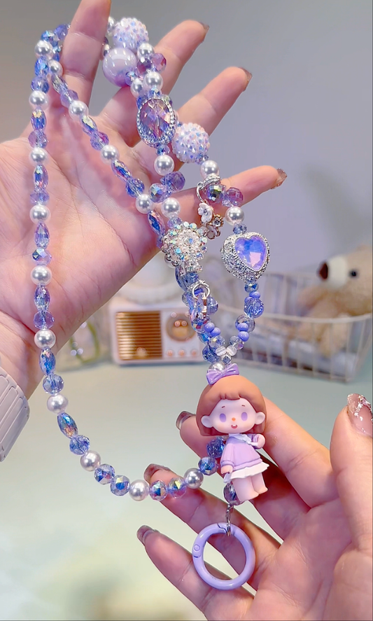 Mia hyacinth Lanyard DIY Key & Phone & Bag Charms
