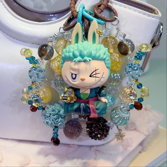 Labubu Roronoa Zoro DIY Bag and Car Charms