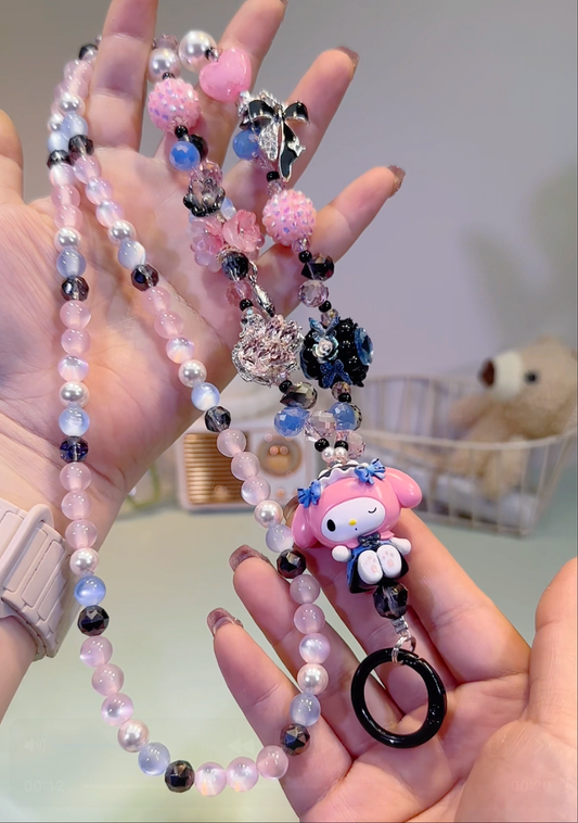 Melody Wink Eyes Different color Lanyard DIY Key & Phone & Bag Charms