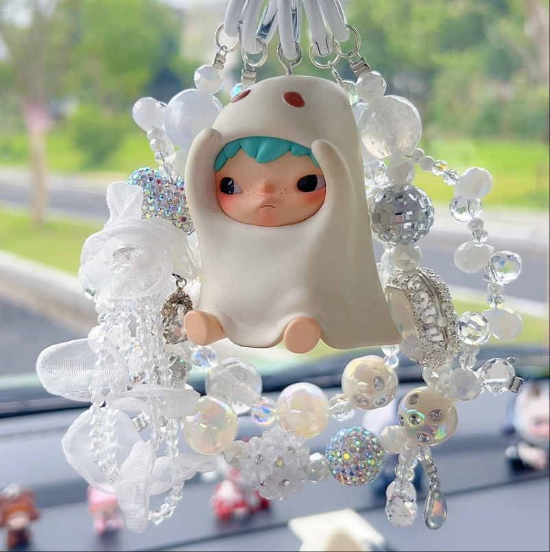 Hirono The Ghost Bag and Car Charms