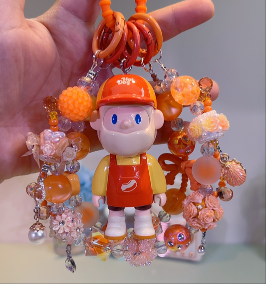 Farmer Bob  Mr Hotdog DIY Bag and Car Charms