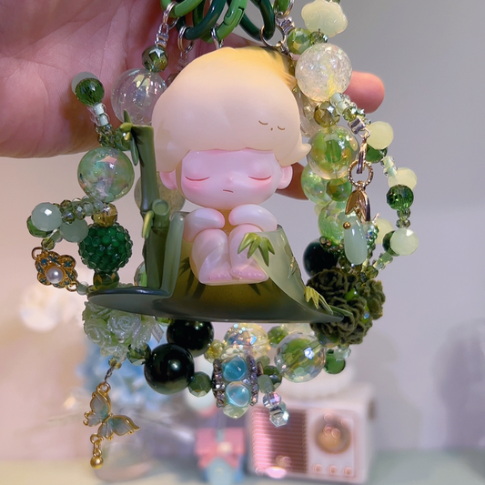 Dimoo Bamboo Painting DIY Bag and Car Charms