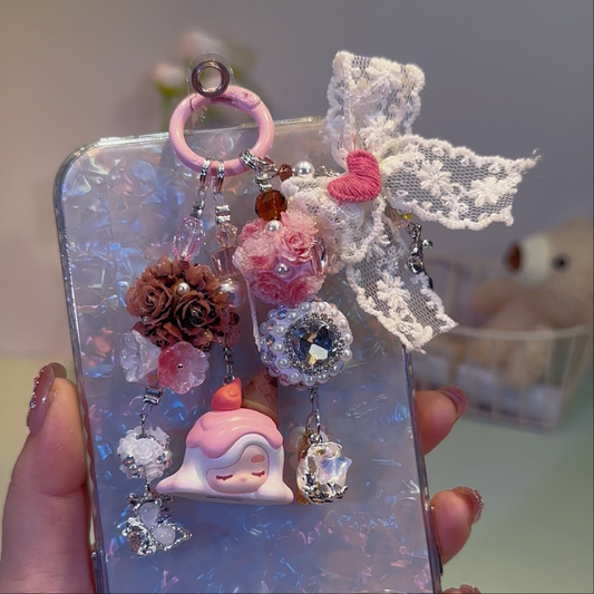 Chaka Peach Runaway DIY Key & Phone & Bag Charms
