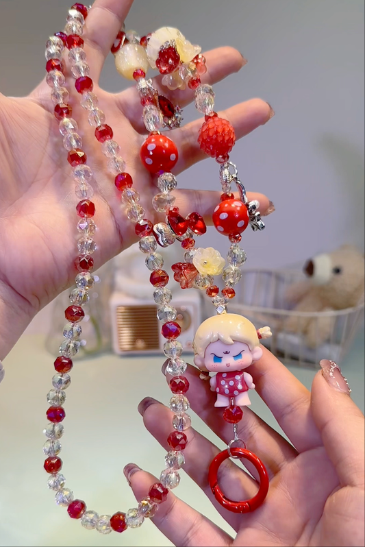 YaoYao Polka Queen Lanyard DIY Key & Phone & Bag Charms