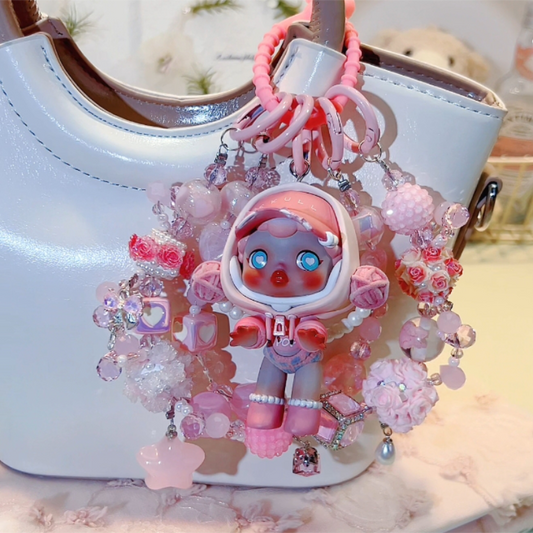Skullpanda  Pink Girl DIY Bag and Car Charms
