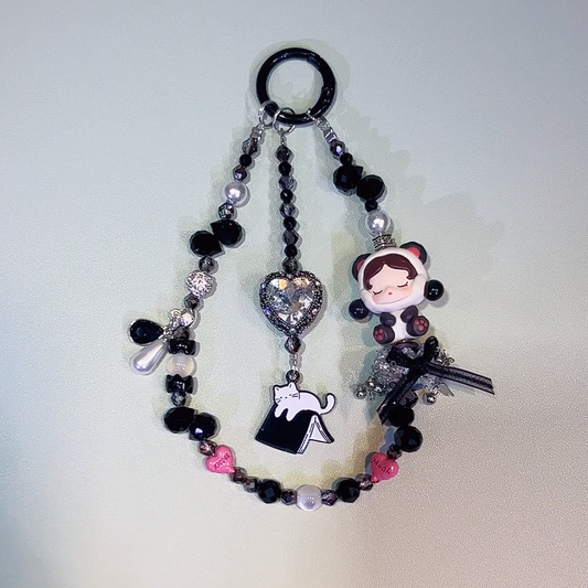 SkullPanda Sitting Panda DIY Key & Phone & Bag Charms