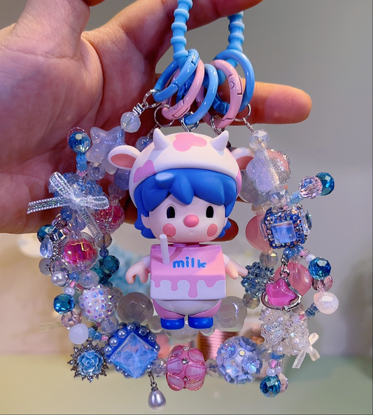 Sweetbean Strawberry Milk DIY Bag and Car Charms