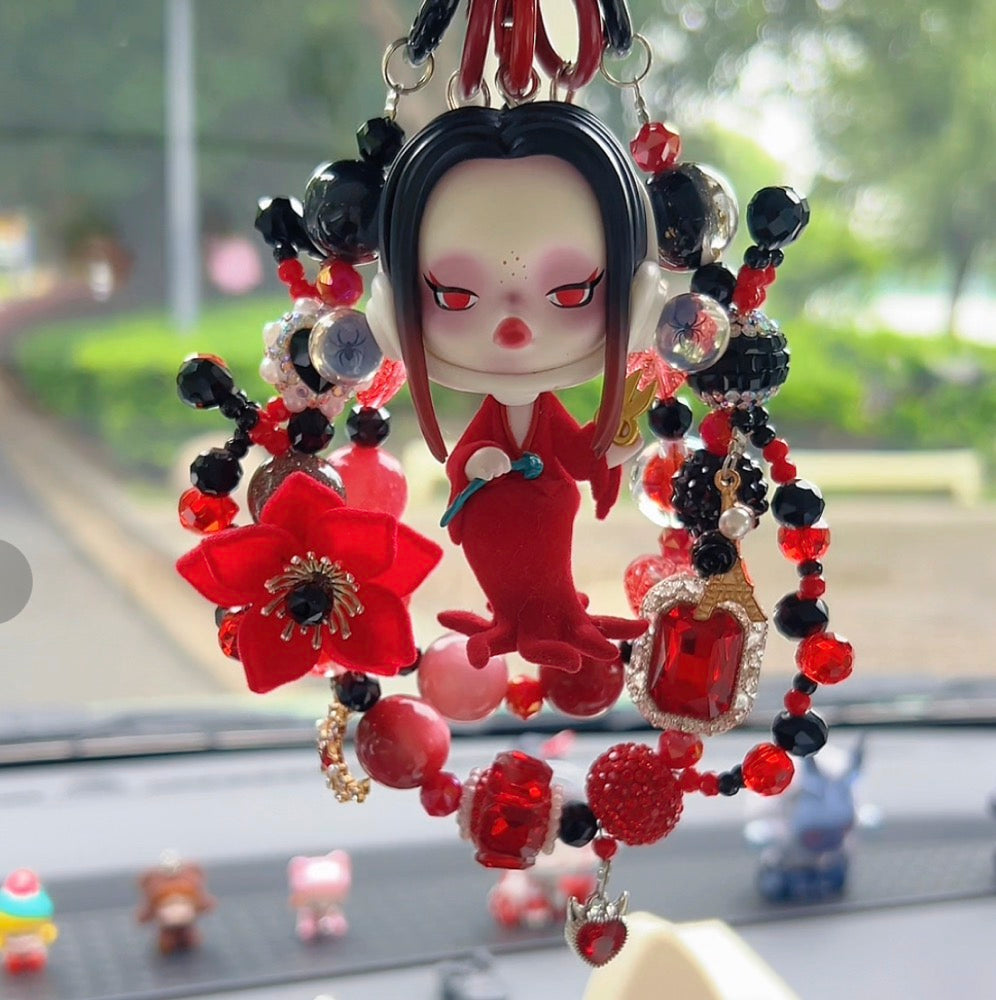 Skullpanda Scarlet Morticia DIY Bag and Car charms