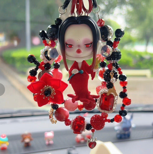 Skullpanda Scarlet Morticia DIY Bag and Car charms